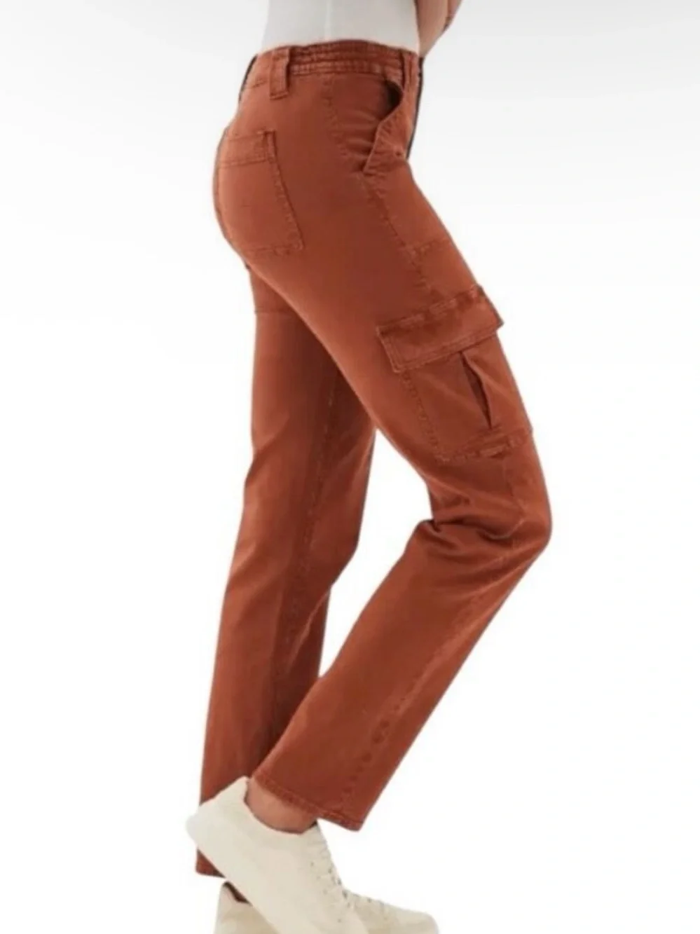 AE - Rust Cargo Straight-Leg Pants - Picture 1 of 8
